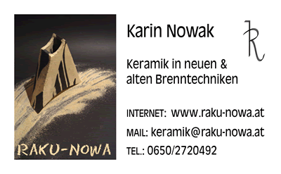 Visitenkarte Raku-Nowa Karin Nowak